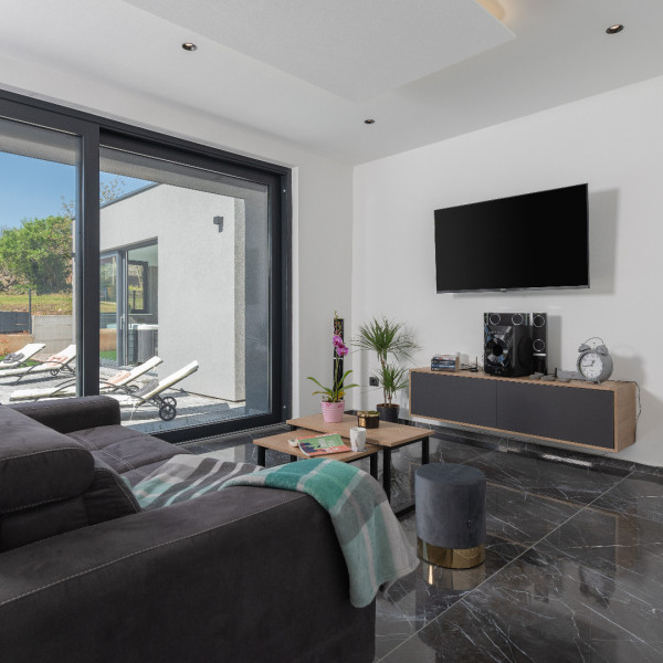 Living room, Villa Alison Deluxe, istrialuxuryrent Labin