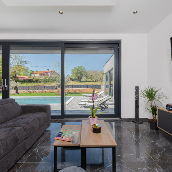 Living room, Villa Alison Deluxe, istrialuxuryrent Labin